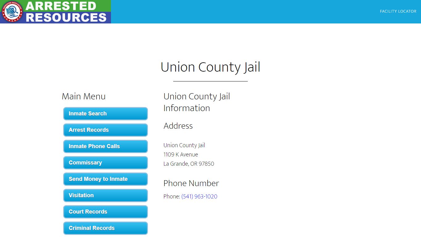 Union County Jail - Inmate Search - La Grande, OR